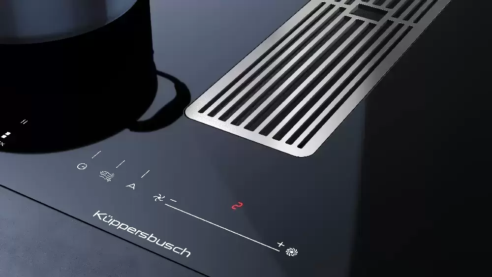Варочная панель с вытяжкой Kuppersbusch KMI 8590.0 SR Stainless Steel