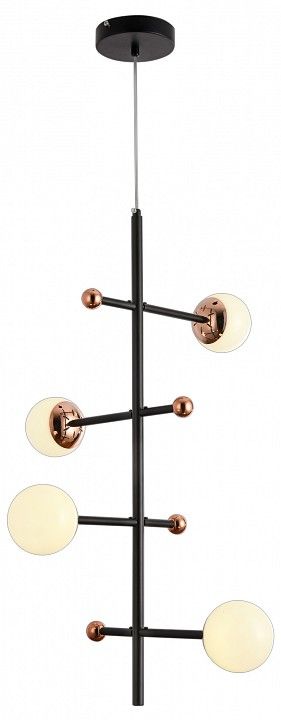 Люстра на штанге Natali Kovaltseva LOFT LED LED LAMPS 81338 GOLD BLACK
