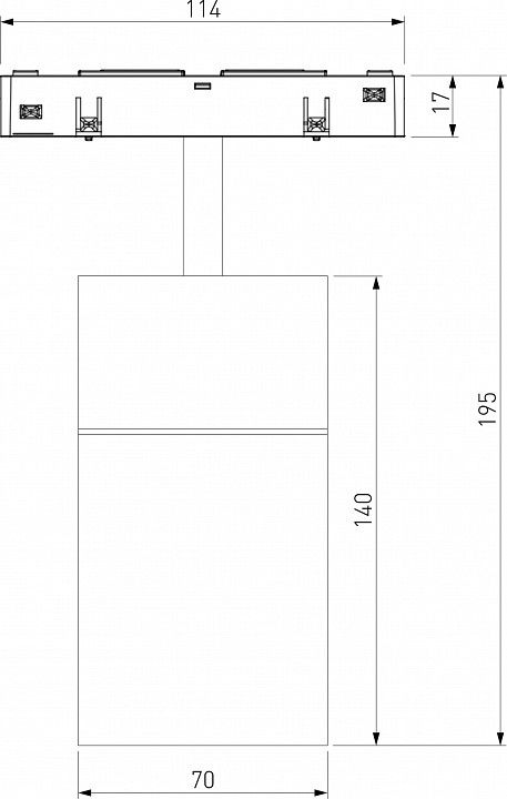 Светильник на штанге Elektrostandard Slim Magnetic a066518