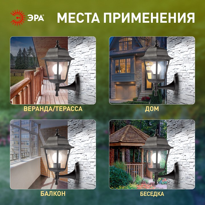 Светильник на штанге Эра  НБУ 04-60-001 черный