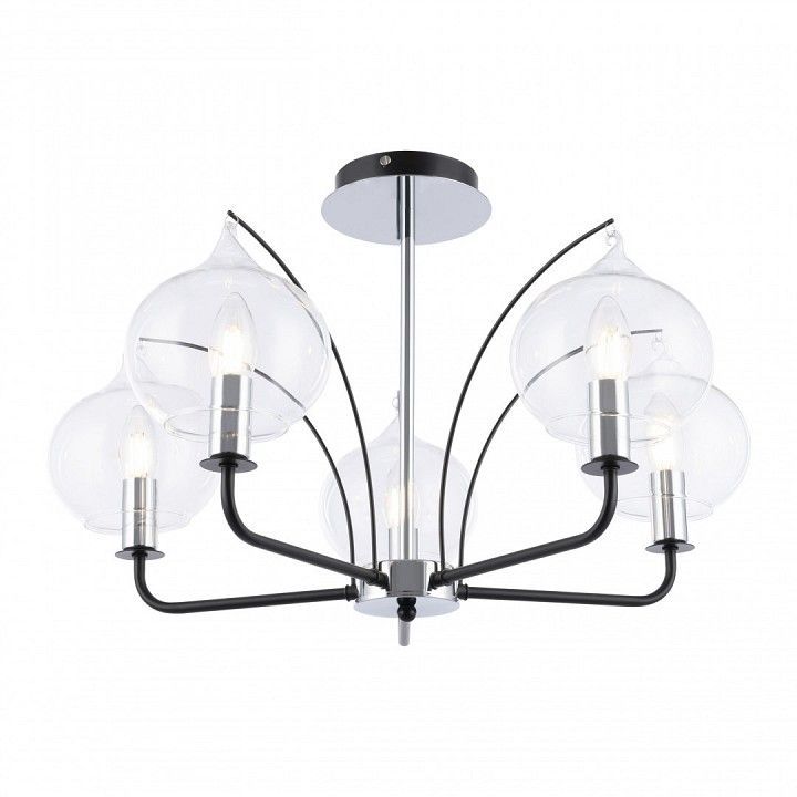 Люстра на штанге Arte Milano Napoli-321007 321007/5 BK.CR