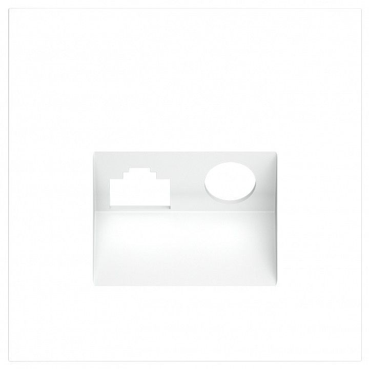 Накладка для ТВ-розетки и RJ-11 или RJ-45 Voltum S70 VLS002702