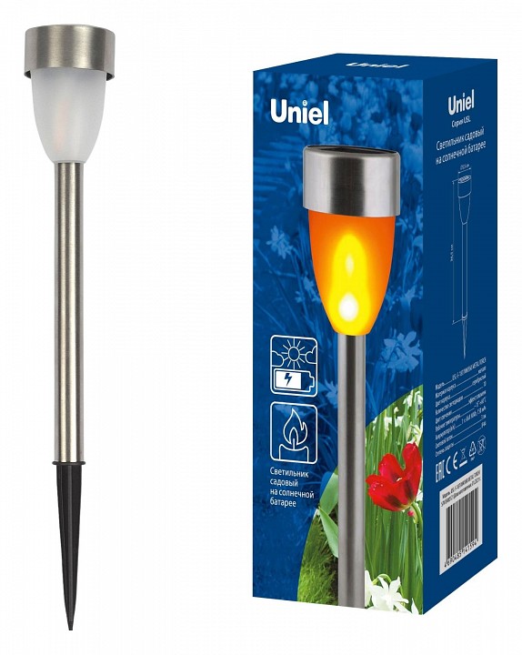 Наземный низкий светильник Uniel Metal torch UL-00007926