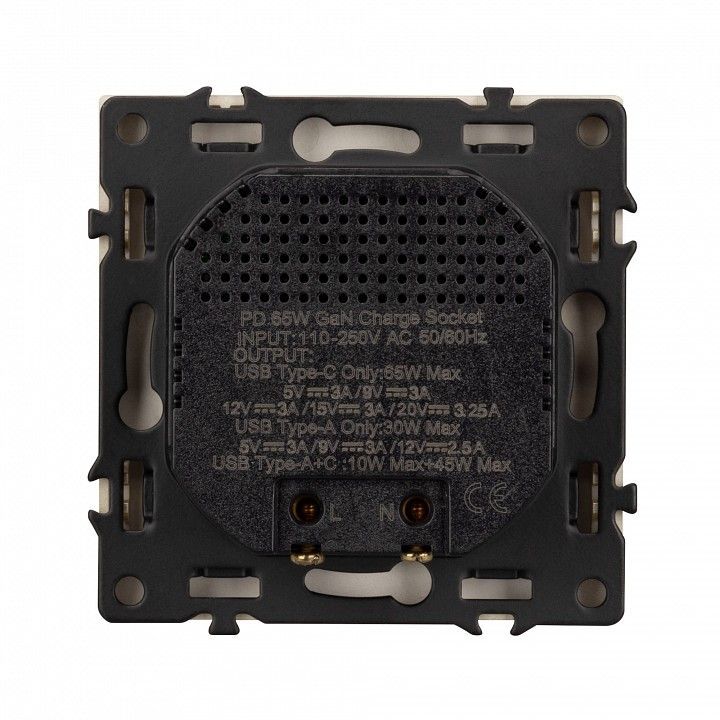 Розетка 2хUSB type A и C без рамки Arlight NOBE 054318(1)