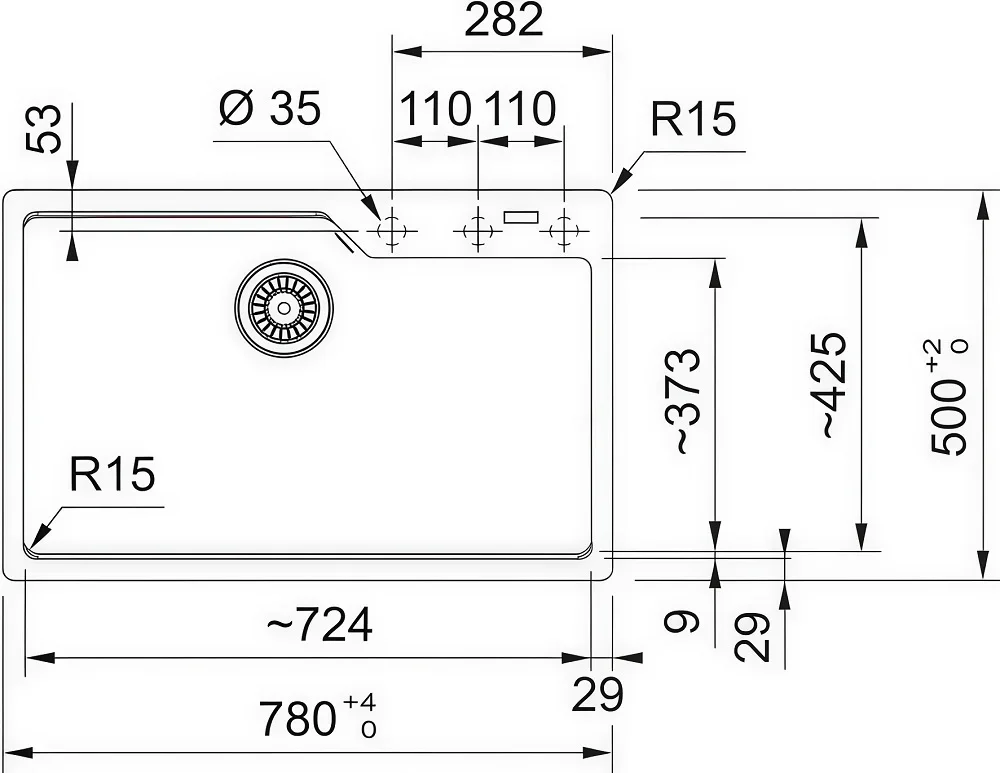 Мойка Franke UBG 610-72 грифельный серый