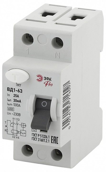 Устройство защитного отключения 2P Эра ВД1-63 NO-902-24