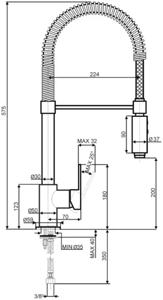 Смеситель Smeg MID5CR