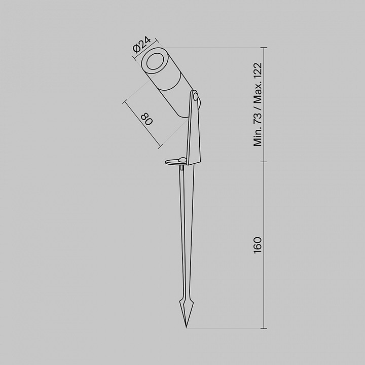 Наземный низкий светильник Maytoni Outdoor Bern O050FL-L2GF3K