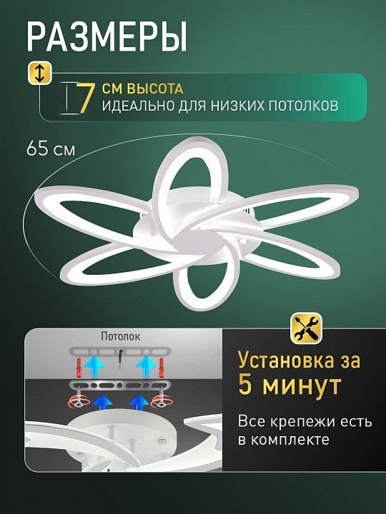 Потолочная люстра Natali Kovaltseva  LED LAMPS 81497