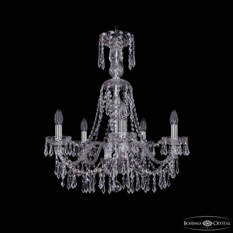 Подвесная люстра Bohemia Ivele Crystal 1403 1403/5/195/XL-65 Ni