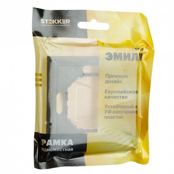 Рамка на 1 пост Stekker Эмили 49858