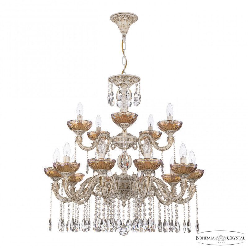 Подвесная люстра Bohemia Ivele Crystal AL7901 AL79101/10+5/250/2D A WMG P Shampan/M-1G