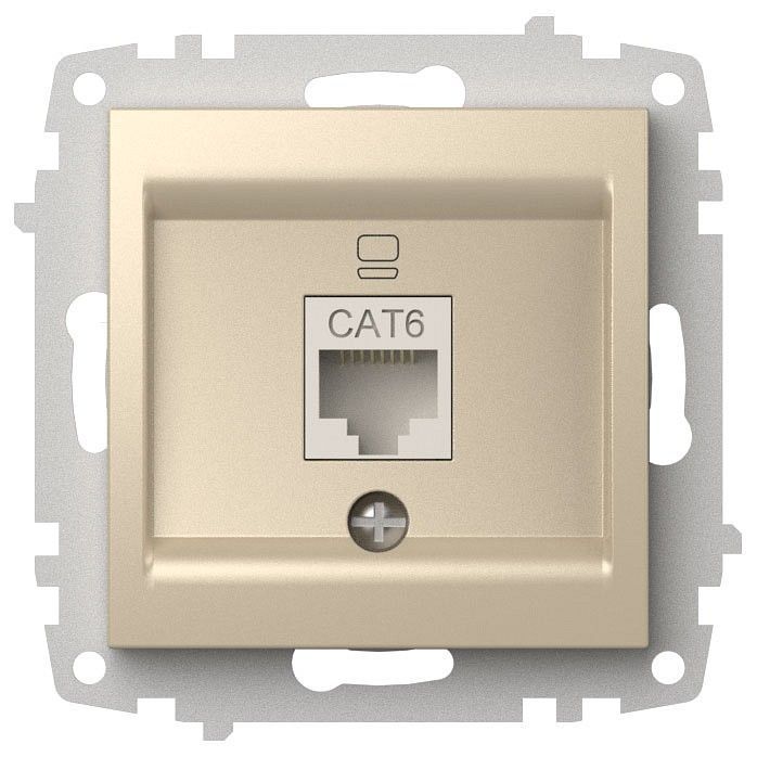 Розетка Ethernet RJ-45 без рамки Elbi Eleсtriс Zena Vega 609-012500-247