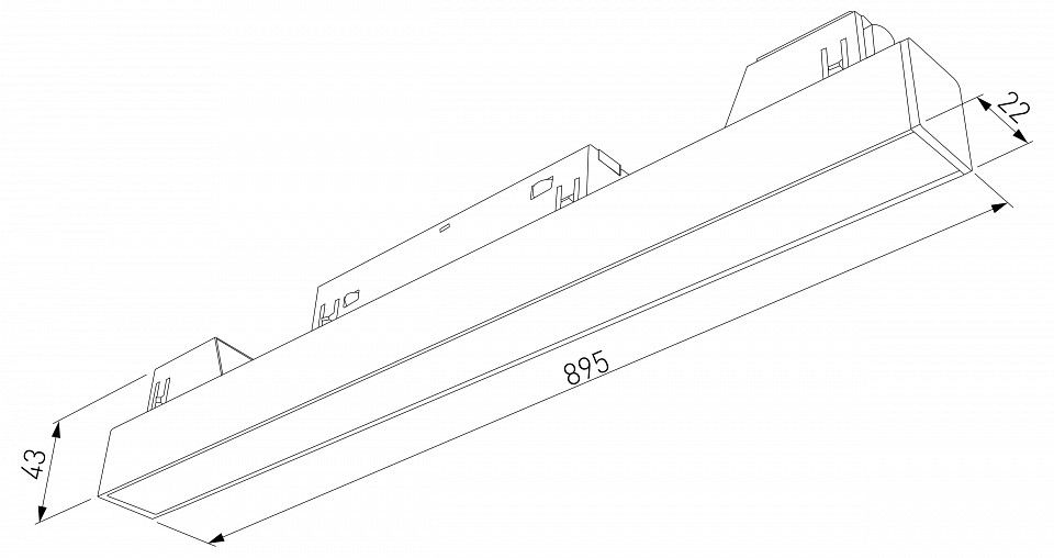 Встраиваемый светильник Elektrostandard Slim Magnetic a067375