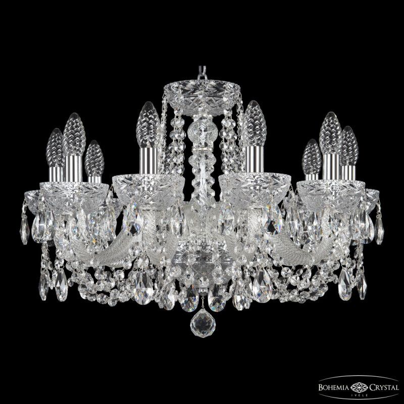 Подвесная люстра Bohemia Ivele Crystal 5402 5402/10/195 Ni Clear/M-1F