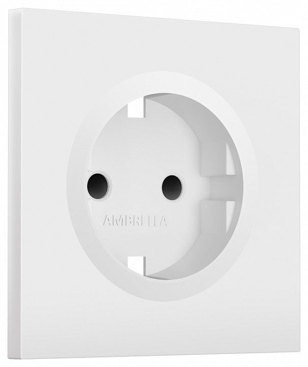 Накладка для розетки с заземлением и со шторками Ambrella Volt SIGMA SP8270