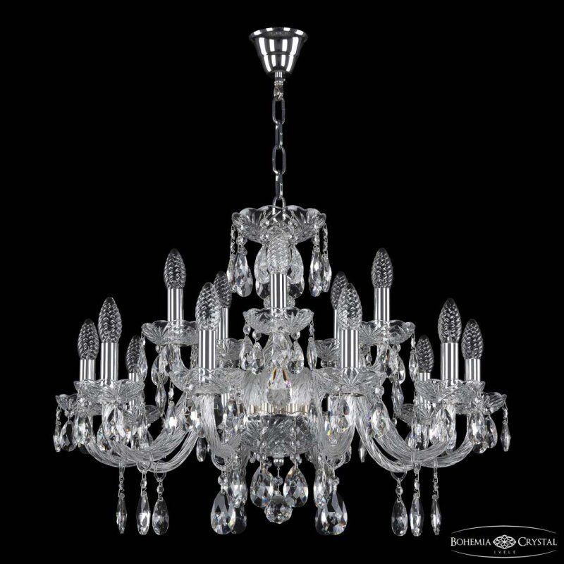 Подвесная люстра Bohemia Ivele Crystal 117 117/10+5/240 Ni