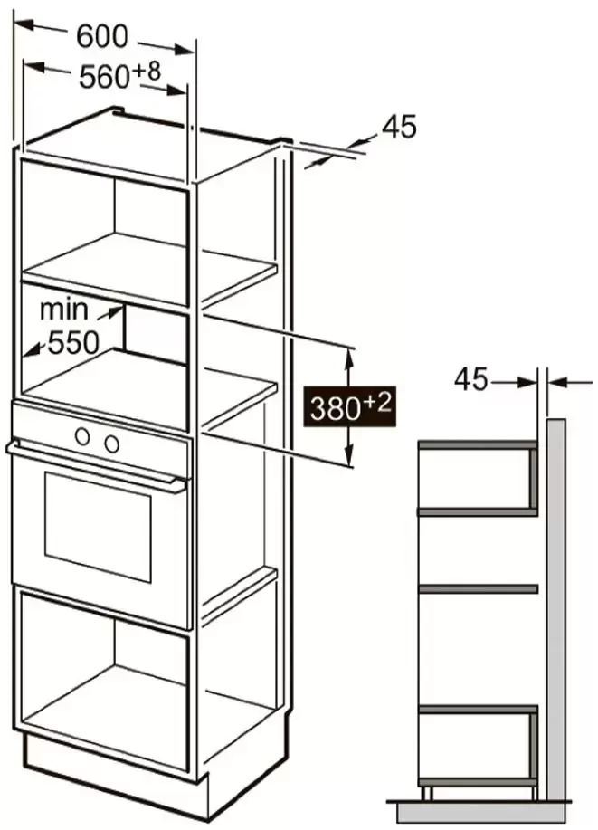 Встраиваемая микроволновая печь Kuppersberg HMW 650 BL