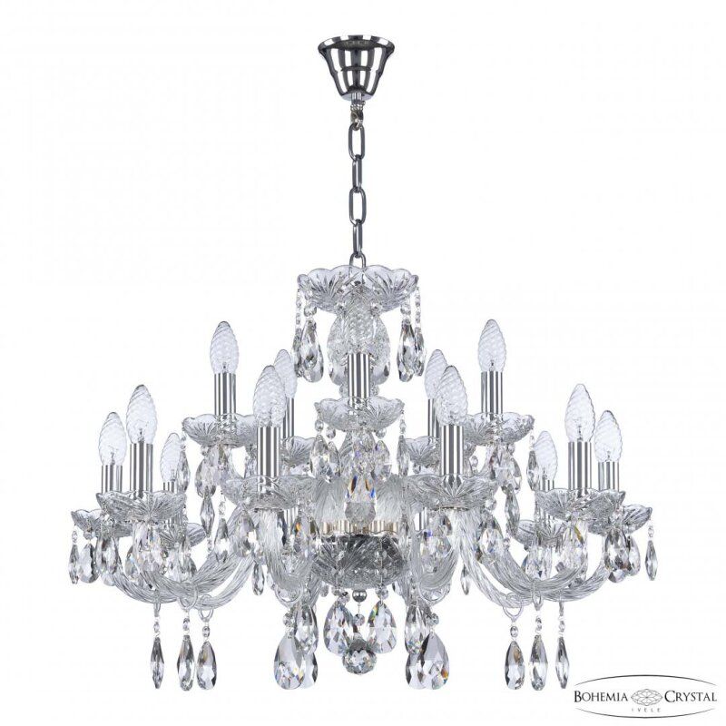 Подвесная люстра Bohemia Ivele Crystal 117 117/10+5/240 Ni