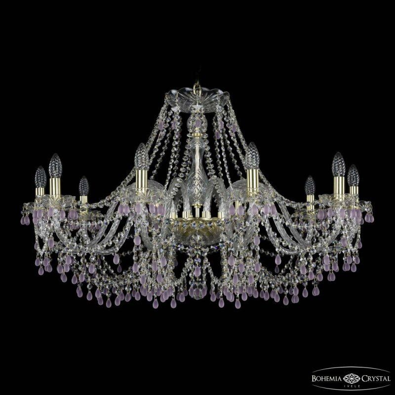 Подвесная люстра Bohemia Ivele Crystal 1410 1410/10/360 G V7010