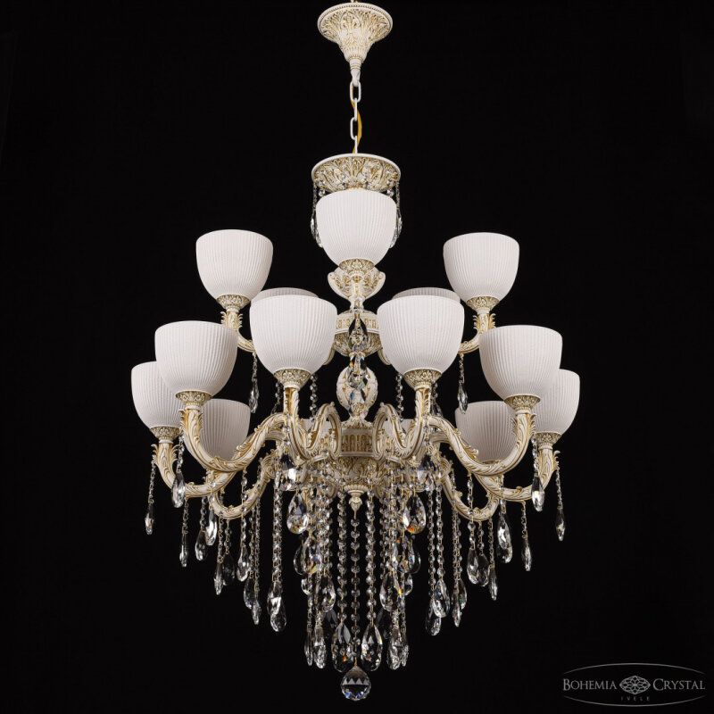 Подвесная люстра Bohemia Ivele Crystal AL7901 AL79101/10+5/250/2D B WMG P1 U Line