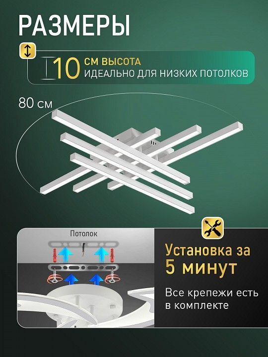 Потолочная люстра Natali Kovaltseva  HIGH-TECH LED LAMPS 82073