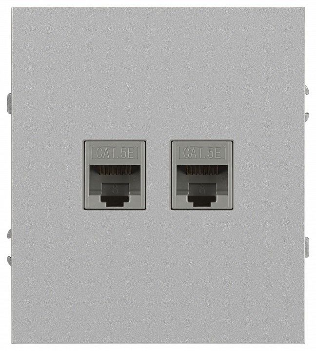 Розетка двойная Ethernet RJ-45 без рамки Эра Arktik Б0070486