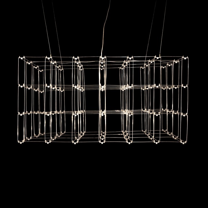 Подвесная люстра O-LUCE Cosmic Glass ячейка 20*20 см 11787611-2