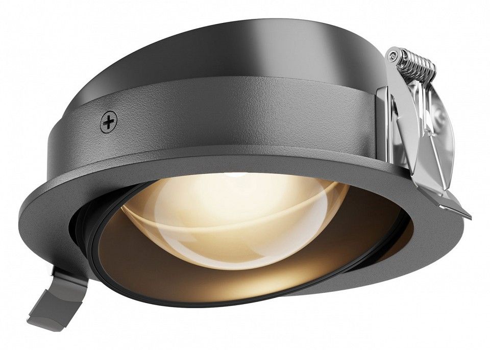 Встраиваемый светильник Maytoni Technical Линза DL105-12W3K-B