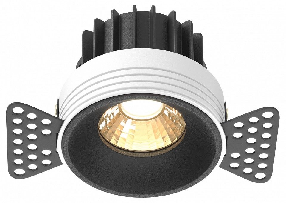 Встраиваемый светильник Maytoni Technical Раунд DL058-12W2.7K-TRS-B