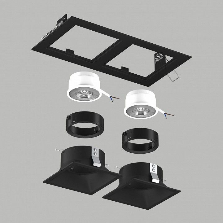 Встраиваемый светильник Lightstar Domino D5270707BMOD