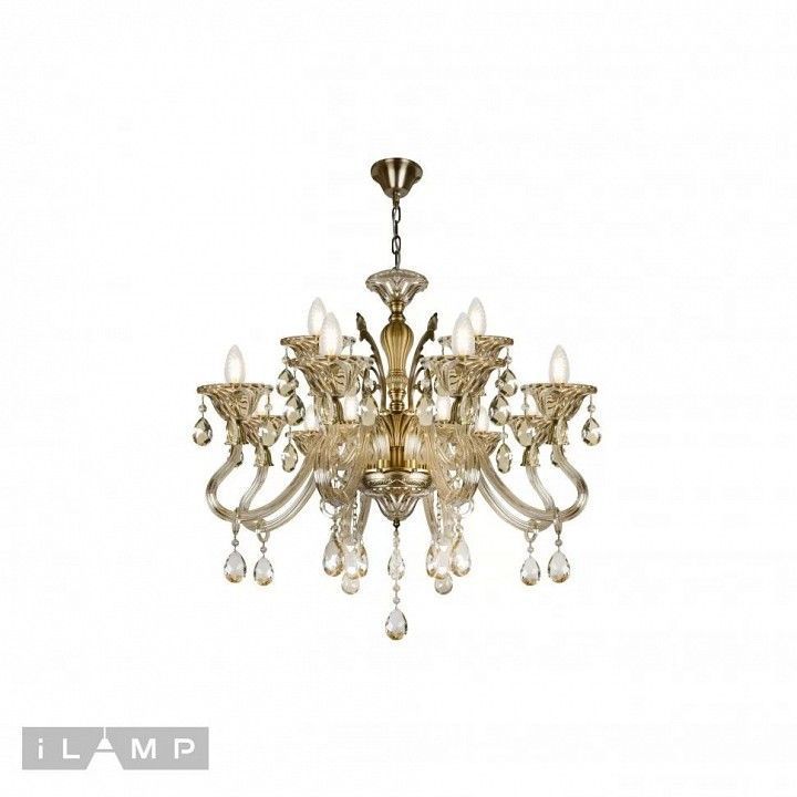 Подвесная люстра iLamp Asia 61082-8+4 BR
