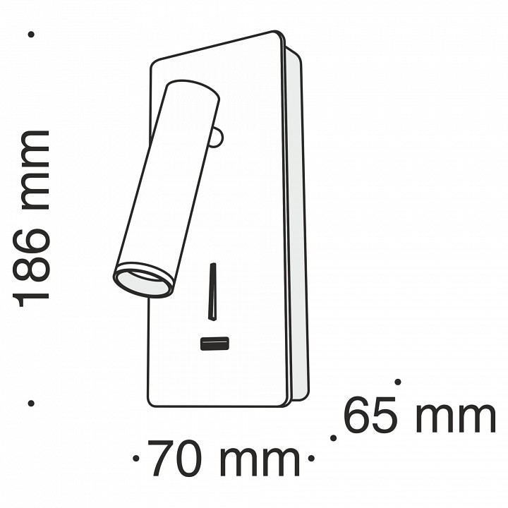Бра Maytoni Technical Mirax C041WL-L3B3K