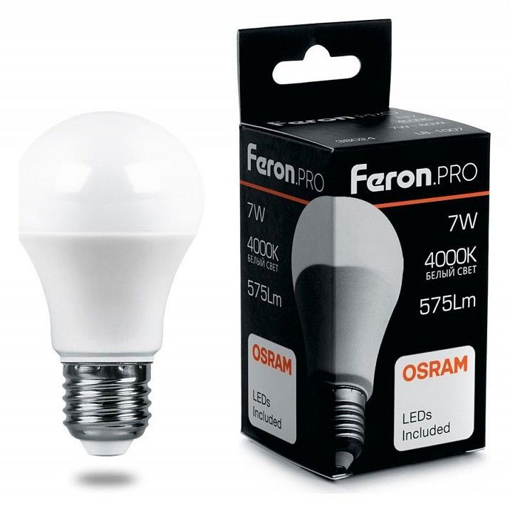 Лампа светодиодная Feron LB-1007 E27 7Вт 4000K 38024