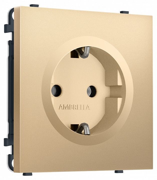 Розетка с заземлением, без рамки Ambrella Volt MS MS886010