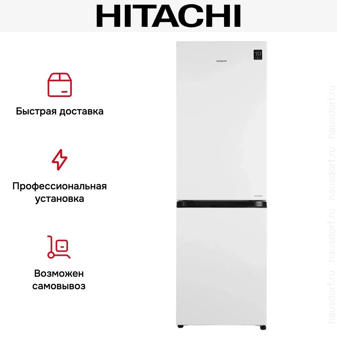 Холодильник Hitachi R-B 410 PUC6 PWH