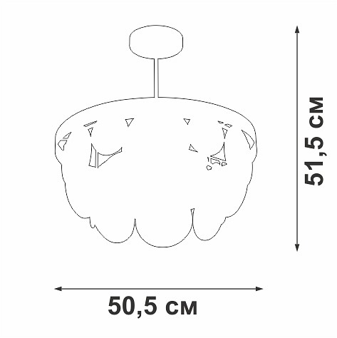Люстра на штанге Vitaluce V5882 V5882-8/6PL