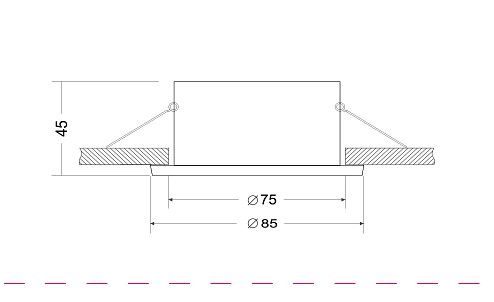Встраиваемый светильник Maytoni Zoom DL032-2-01W