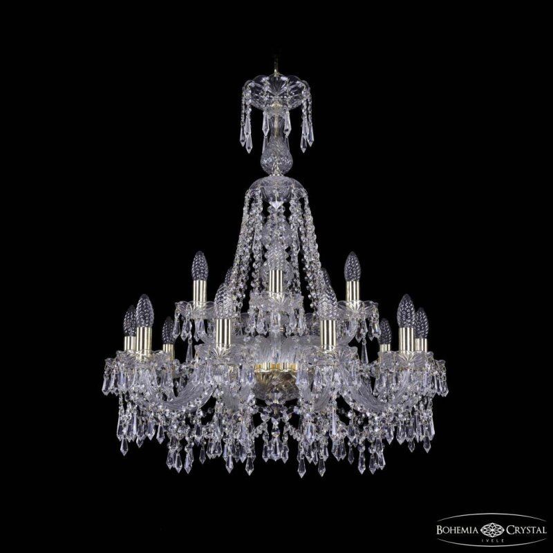 Подвесная люстра Bohemia Ivele Crystal 1403 1403/10+5/240/XL-80 G