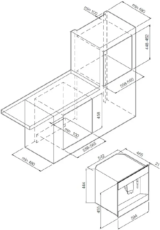 Встраиваемая кофемашина Graude KV 45.0 S