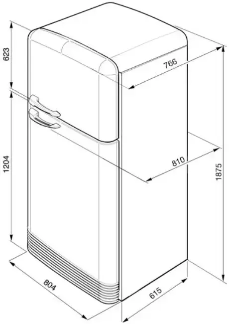 Холодильник Smeg FAB50XS