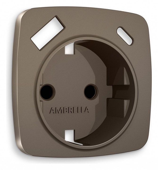 Накладка для розетки с заземлением и со шторками и 2хUSB type A и C Ambrella Volt OMEGA OP6400