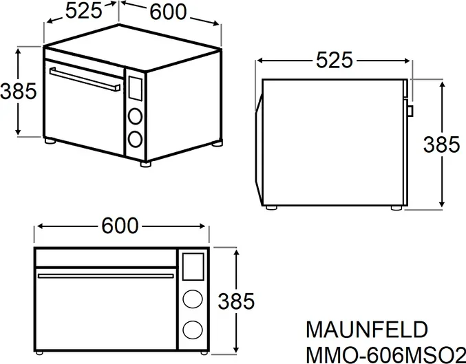 Мини-печь Maunfeld MMO-606MS02
