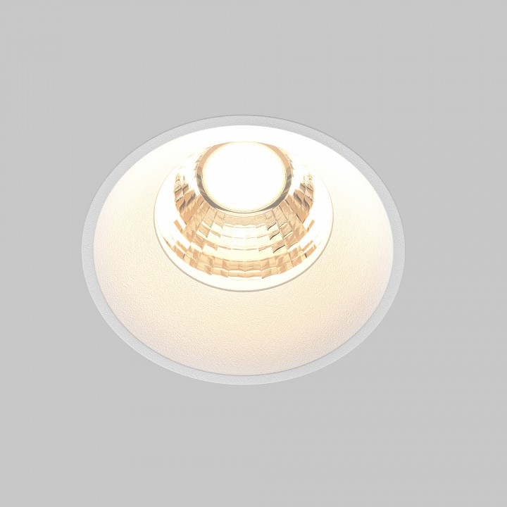 Встраиваемый светильник Maytoni Technical Round DL058-7W3K-TRS-W