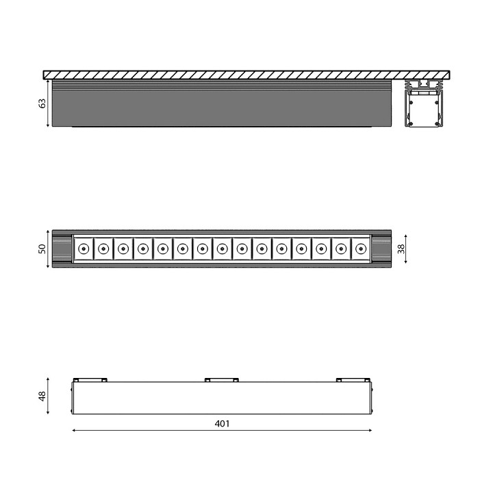 Накладной светильник DesignLed SY SY-601223-BL-25-NW