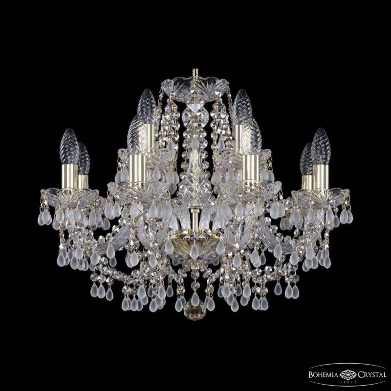 Подвесная люстра Bohemia Ivele Crystal 1410 1410/8+4/195 G V0300 R801