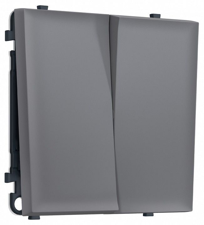 Выключатель проходной двухклавишный без рамки Ambrella Volt MS MS863020