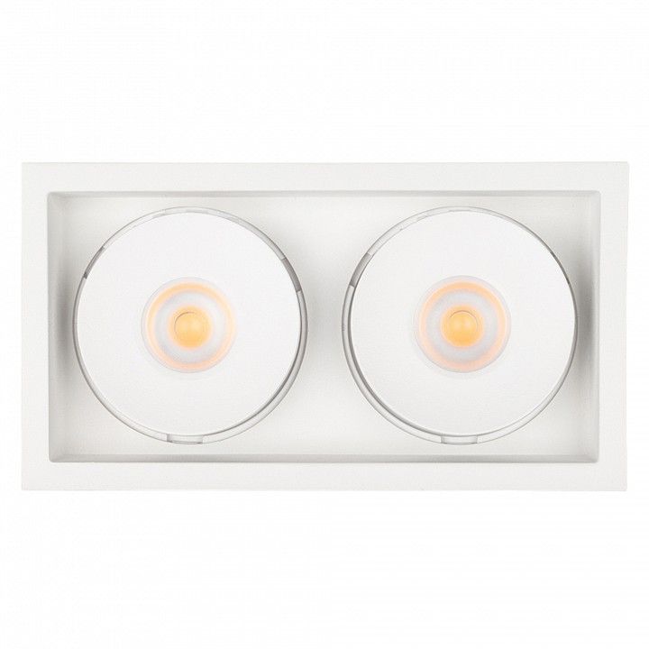 Встраиваемый светильник Arlight CL-SIMPLE-S148x80-2x9W Warm3000 (WH, 45 deg) 026876