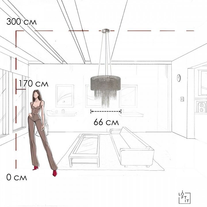Подвесной светильник Loft it Opera 10406/660