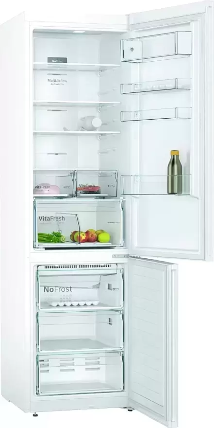Холодильник с нижней морозильной камерой BOSCH KGN39XW27R
